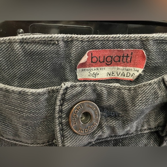 Bugatti grey straight leg jeans Nevada style denim regular fitted men’s 33x30 - Picture 3 of 6